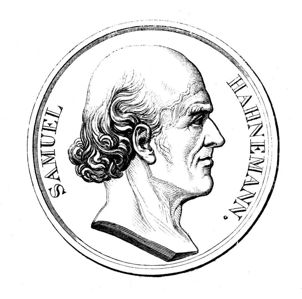 Detail of Samuel Hahnemann, German physician, 1860 by Unknown