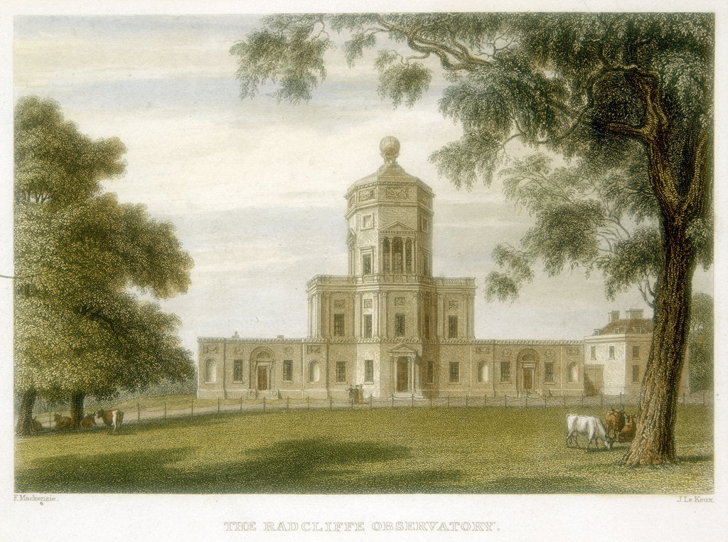 Detail of Radcliffe Observatory, Oxford, England, 1834 by Unknown