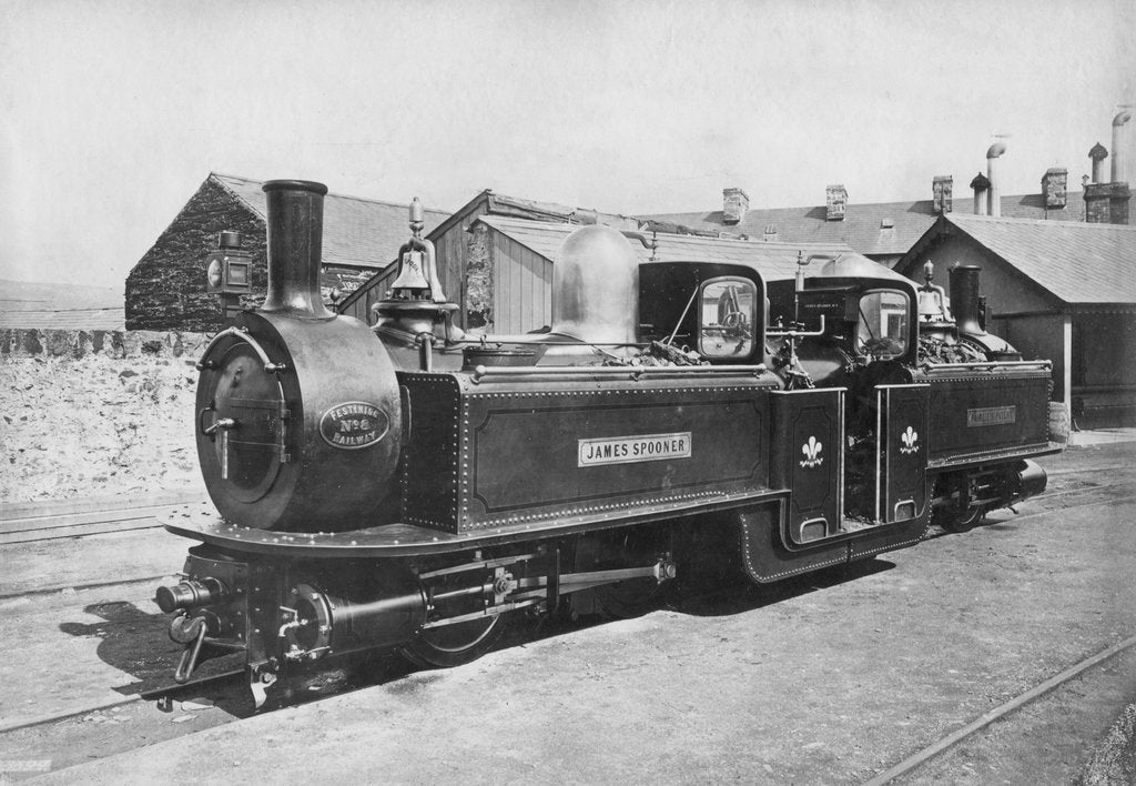 Detail of Ffestiniog Railway steam Locomotive No 8 James Spooner, 1872 by Unknown