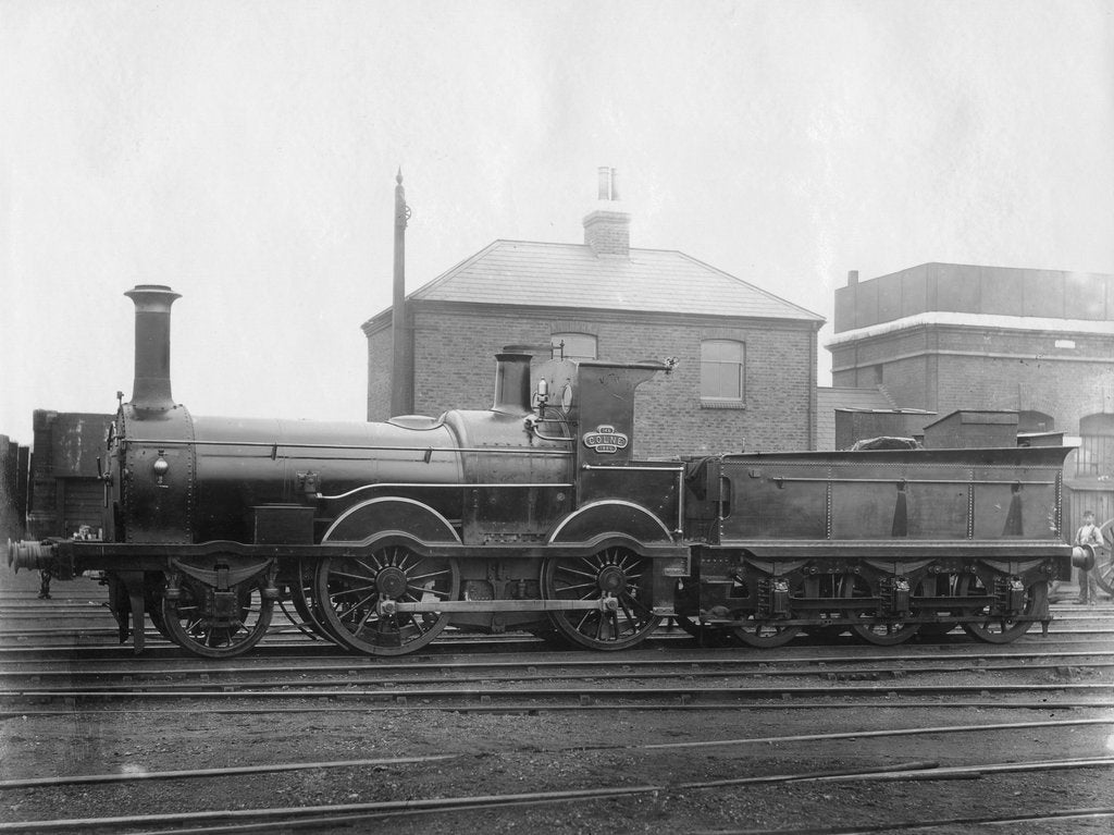 Detail of London & South Western Railway (LSWR) Locomotive No 148, Colne with its tender, c1880 by Unknown