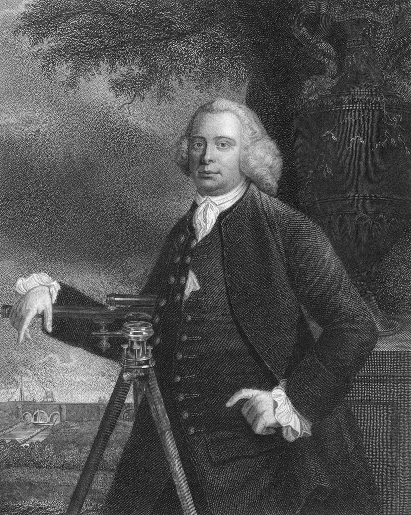 Detail of James Brindley, English civil engineer and canal builder, c1770 (1835) by Unknown