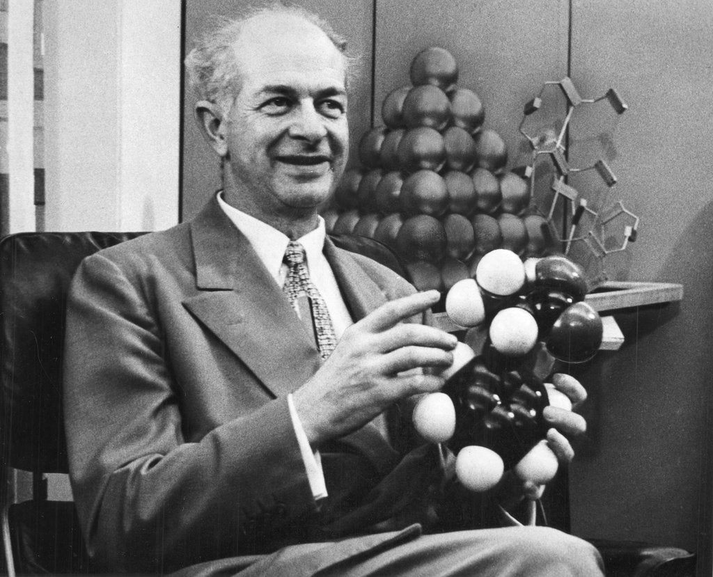 Detail of Linus Pauling, American chemist, c1954 by Unknown