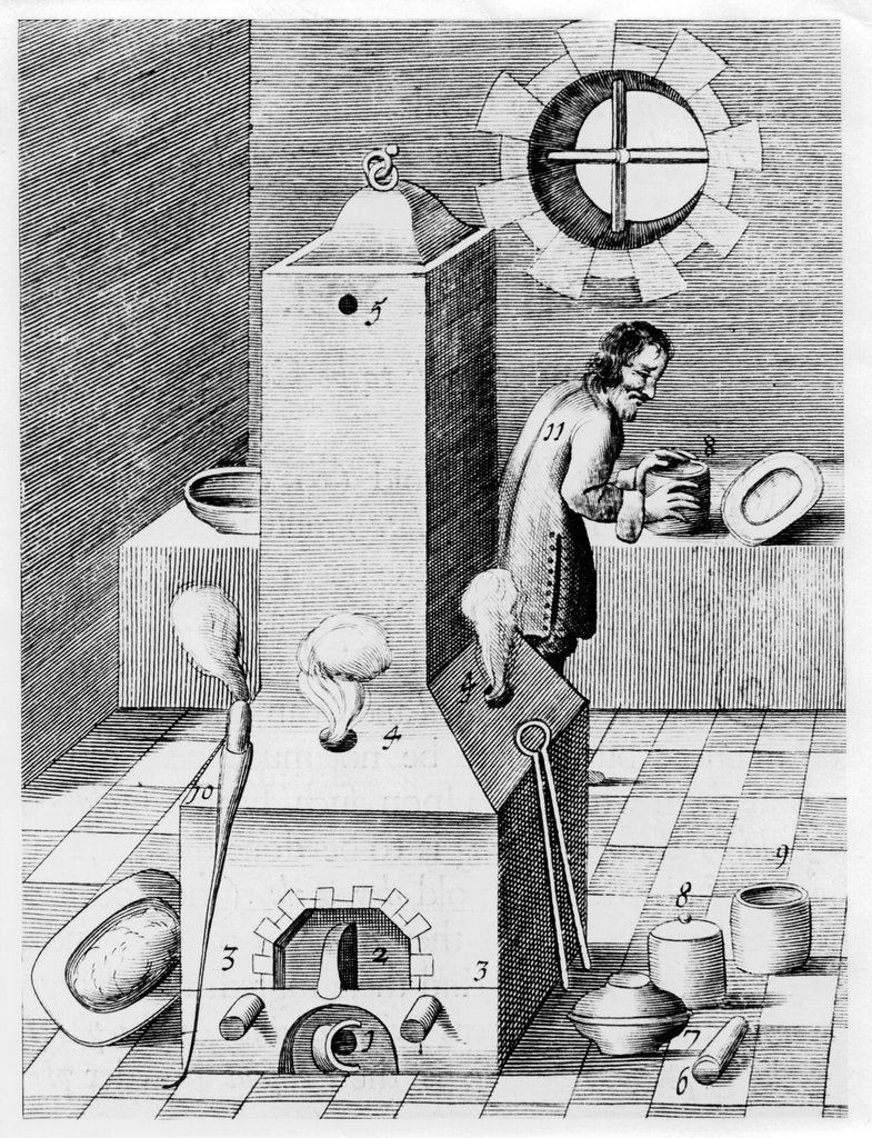 Detail of Furnace for processes where protracted heat required, such as cementation, 1580 by Unknown