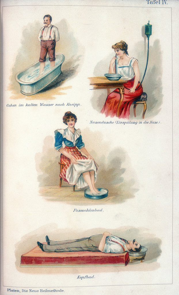 Detail of Hydrotherapy treatments, c1902 by Unknown