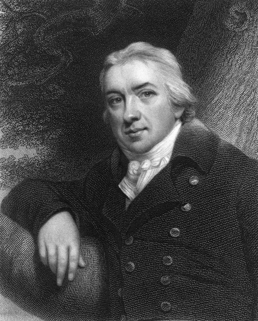 Detail of Edward Jenner, English physician, 1837 by Unknown