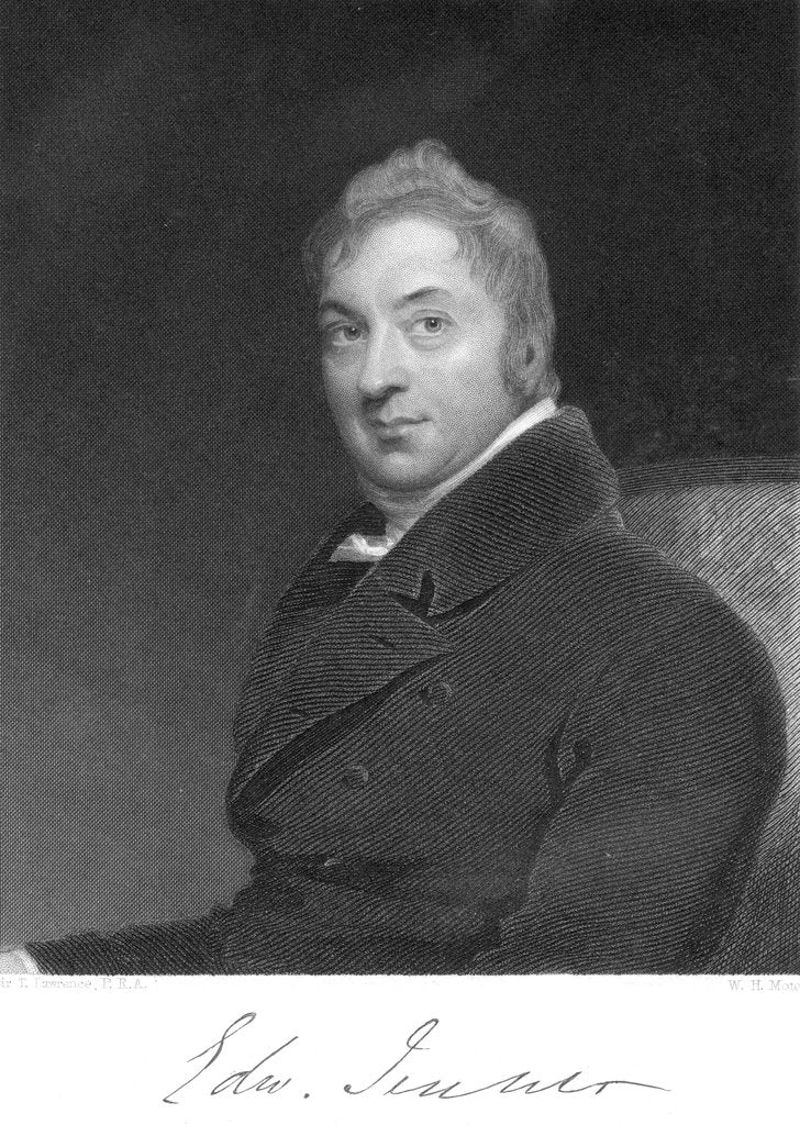 Detail of Edward Jenner, English physician, 1800 by Unknown