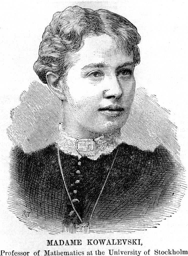 Detail of Sonia (Sophie) Kowalevski, Russian mathematician, 1888 by Unknown