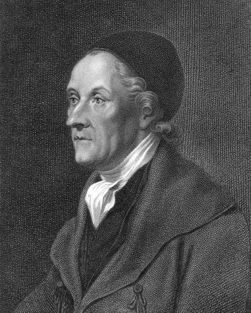 Detail of Johann Kaspar Lavater, Swiss physiognomist and theologian, early 19th century by Unknown