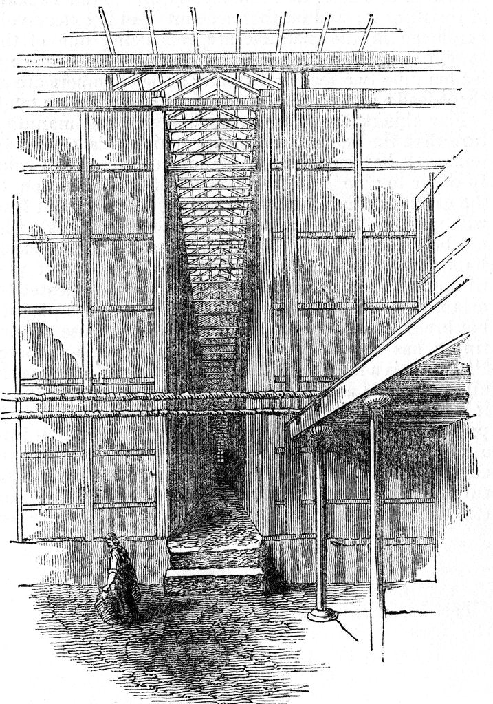 Detail of Production of sulphuric acid (Oil of Vitriol or H2S04), 1844 by Unknown