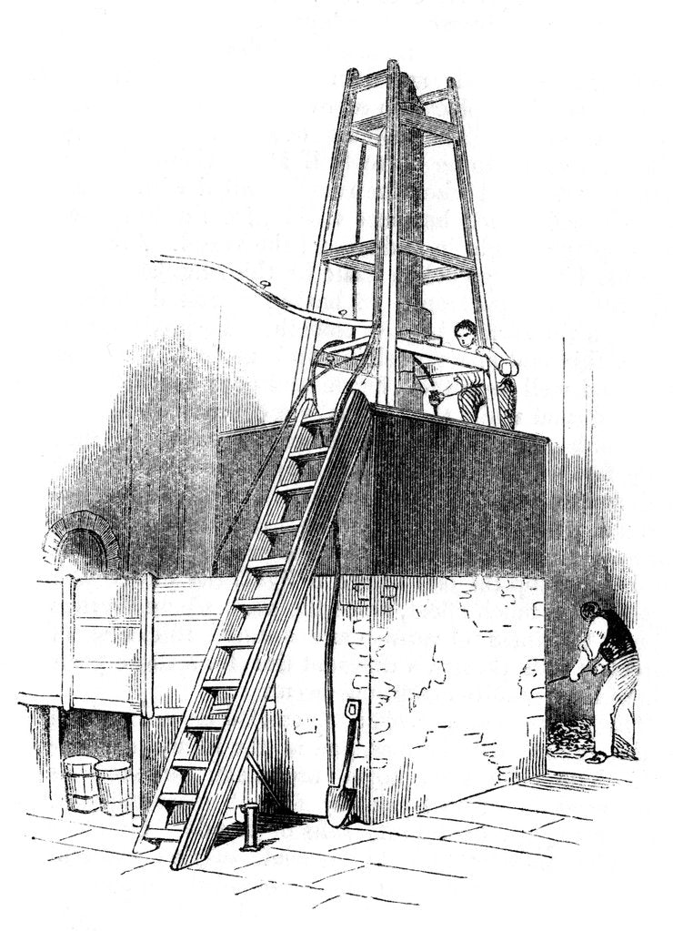 Detail of Platinum still for concentrating sulphuric acid (Oil of Vitriol or H2S04), 1844 by Unknown