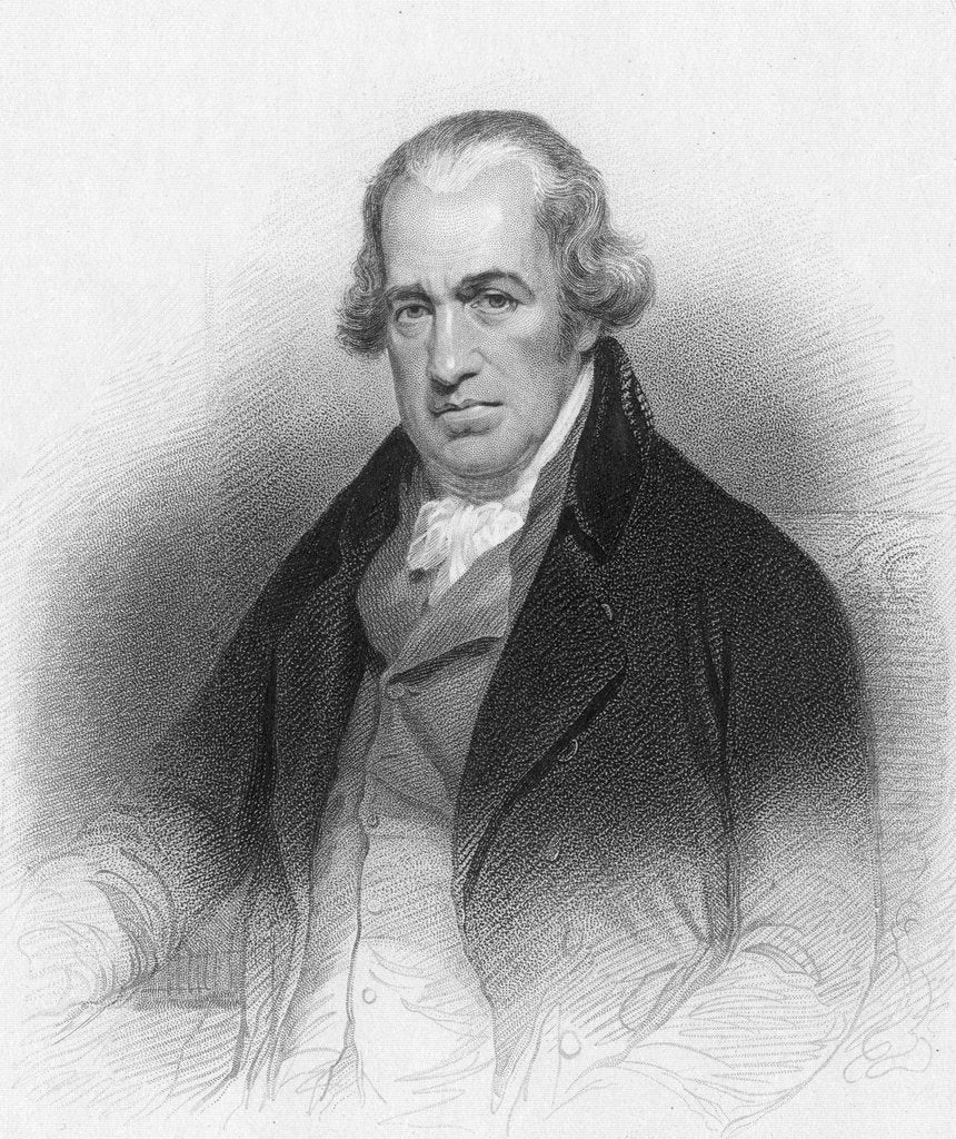 Detail of James Watt, Scottish engineer and inventor, 1870 by Unknown