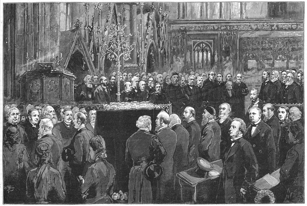 Detail of Funeral of Charles Darwin, English naturalist, 1882 by Unknown