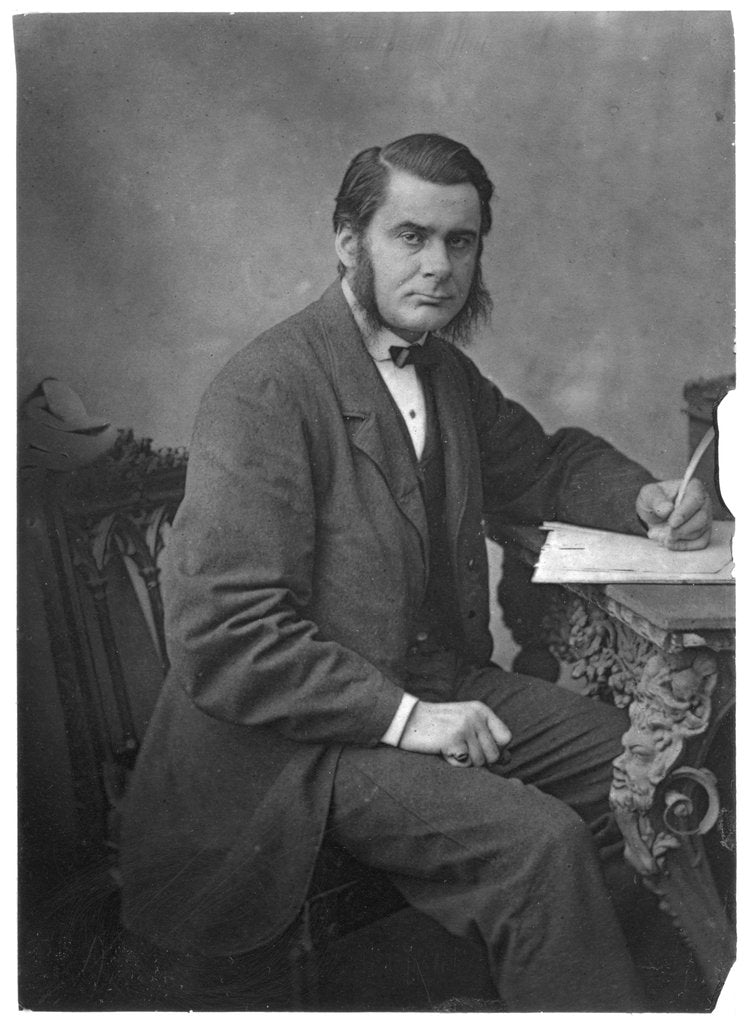 Detail of Thomas Henry Huxley, British biologist, 1866 by Anonymous