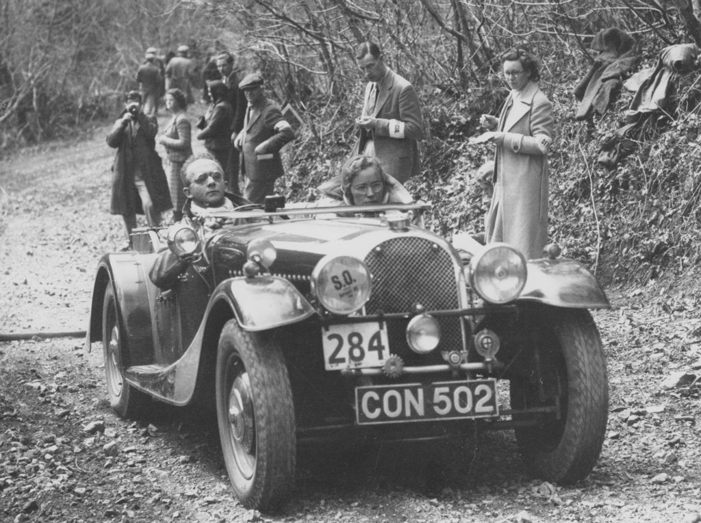 Detail of 1937 Morgan in the MCC Land's End Trial, 1939 by Unknown