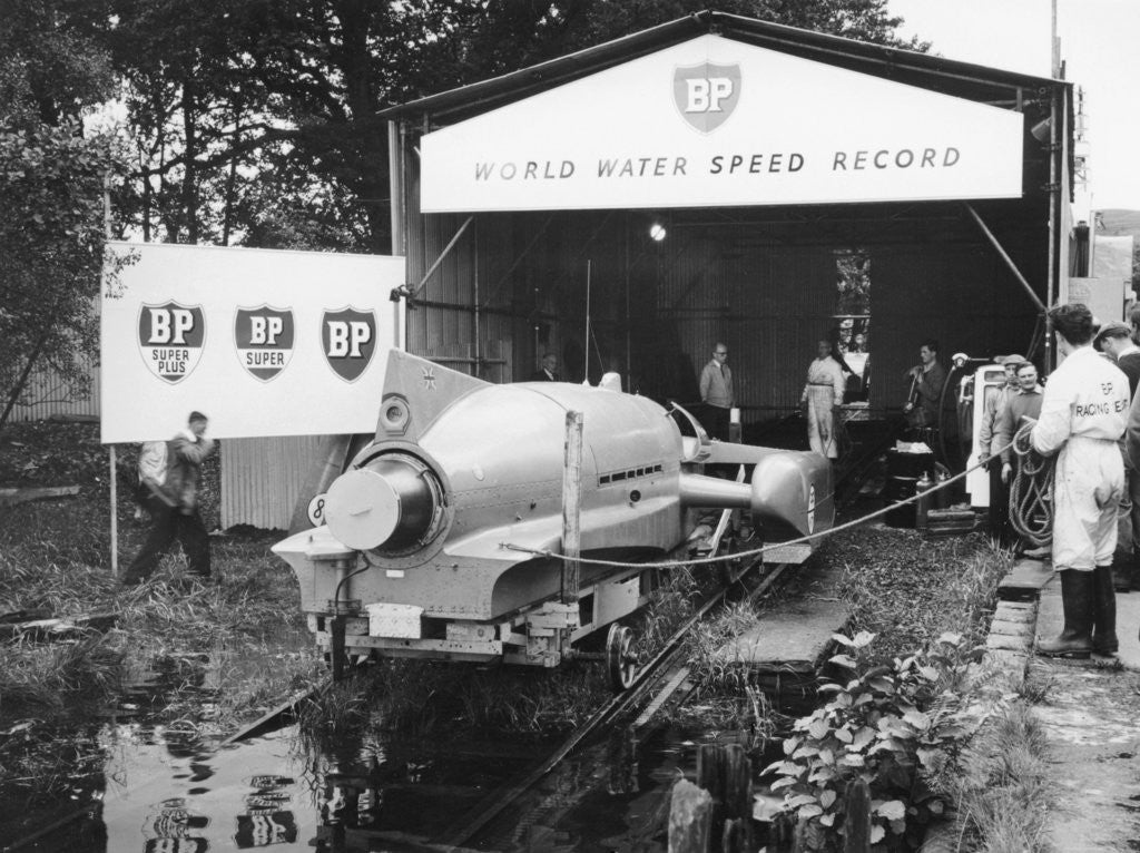 Detail of Bluebird K7 at Coniston Water by Anonymous