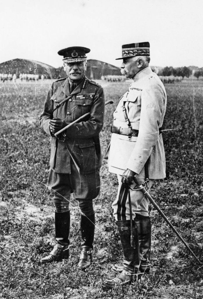 Detail of Field Marshal Sir Douglas Haig and General Francois Anthoine, WWI, c1914-c1918 by Unknown