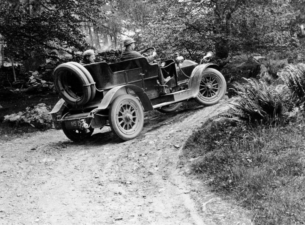 Detail of 1908 Albion 24-30 hp taking part in Scottish Reliability Trials by Anonymous