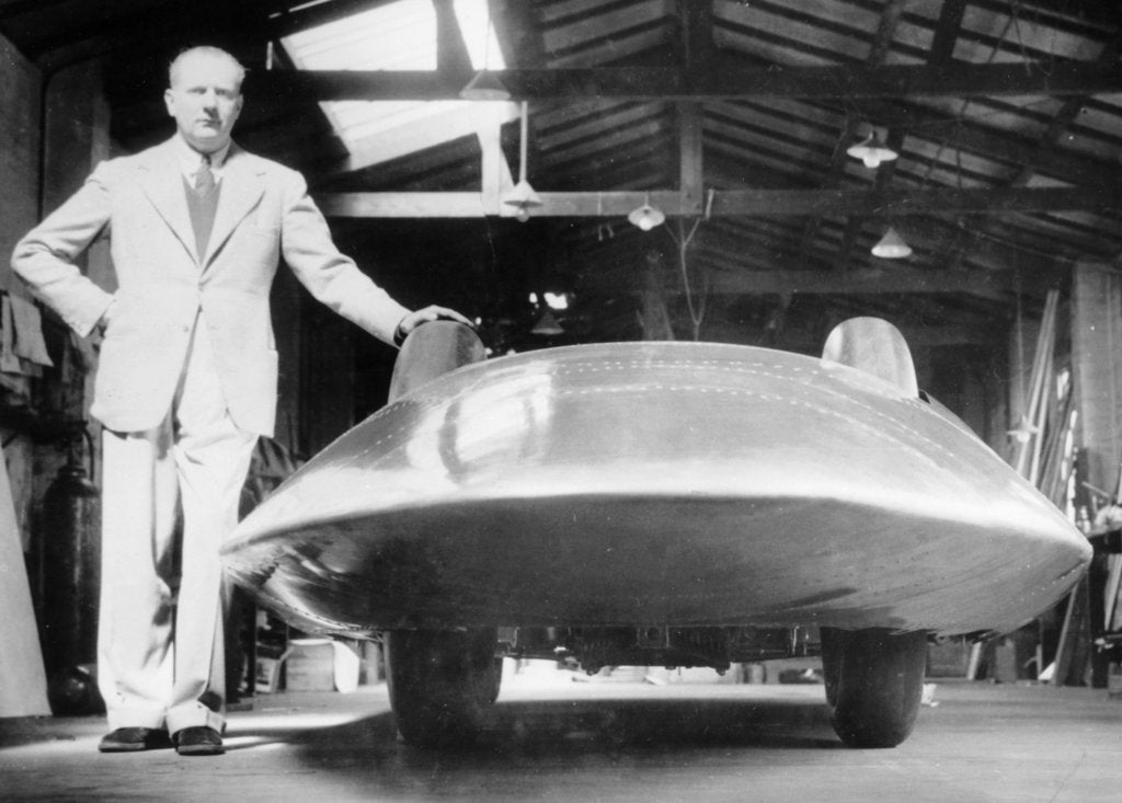 Detail of John Cobb with the Railton Special, 1938 by Unknown