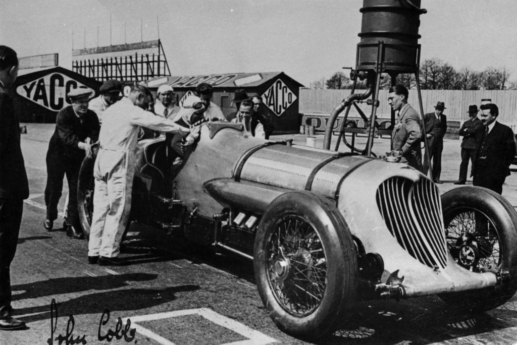 Detail of John Cobb in his Napier-Railton, 1933 by Unknown