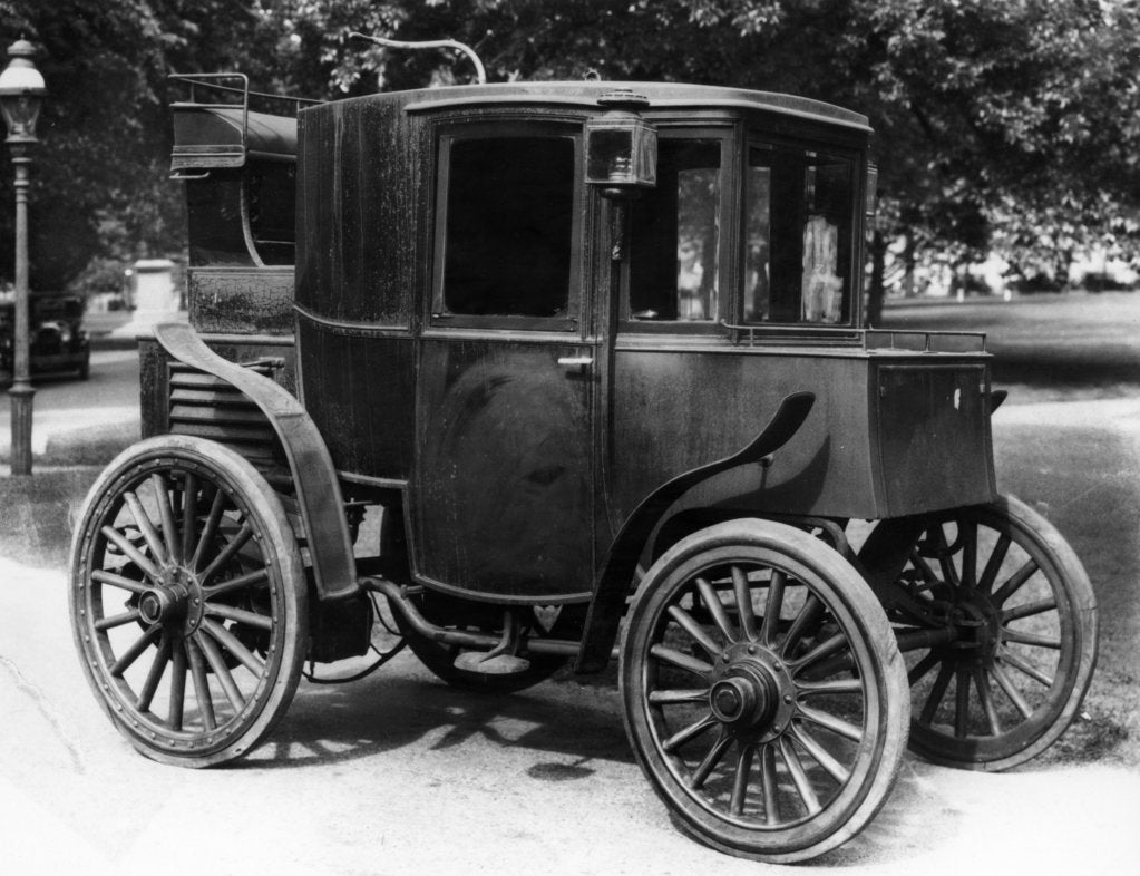 Detail of A Columbia Electric car, c1899 by Unknown
