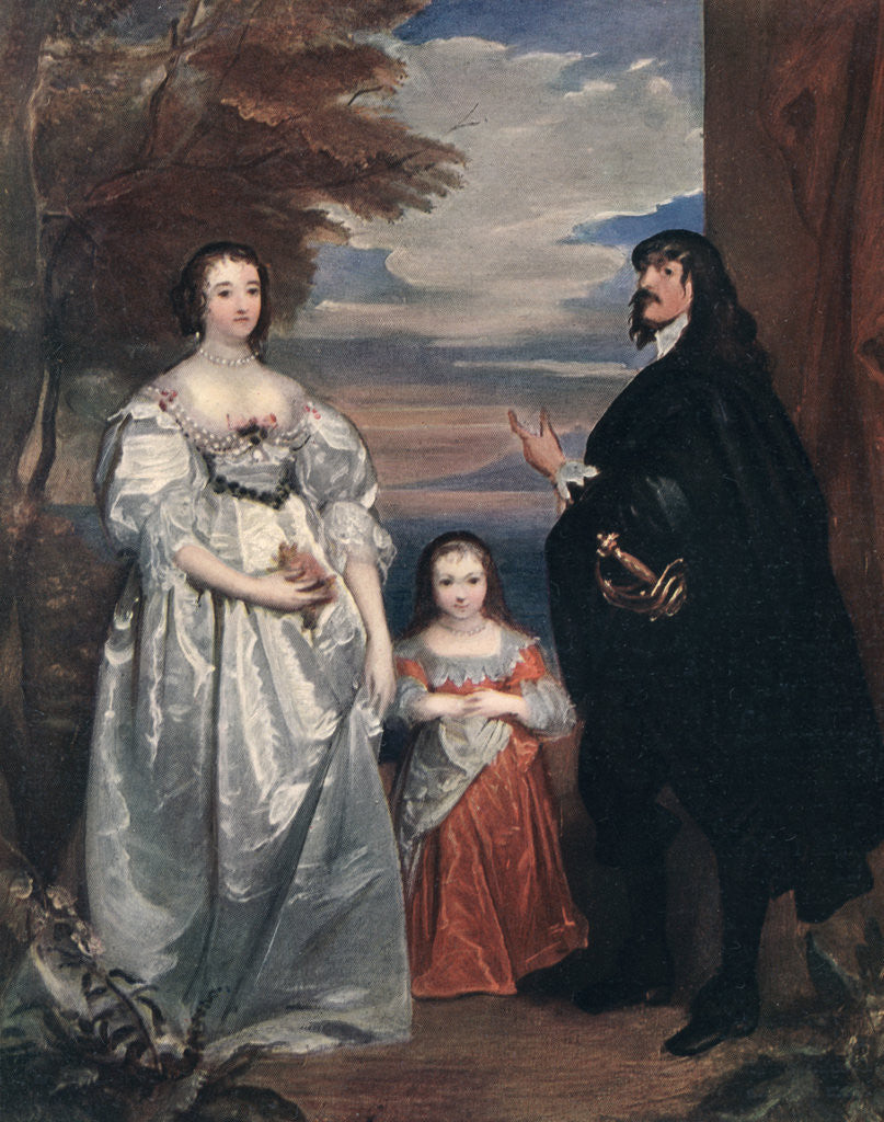 Detail of The Earl and Countess of Derby and Child by Anthony van Dyck