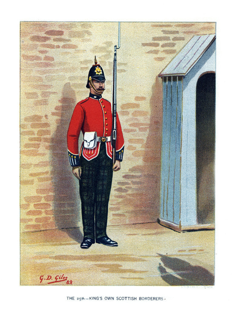 Detail of The 25th King's Own Scottish Borderers by Geoffrey Douglas Giles