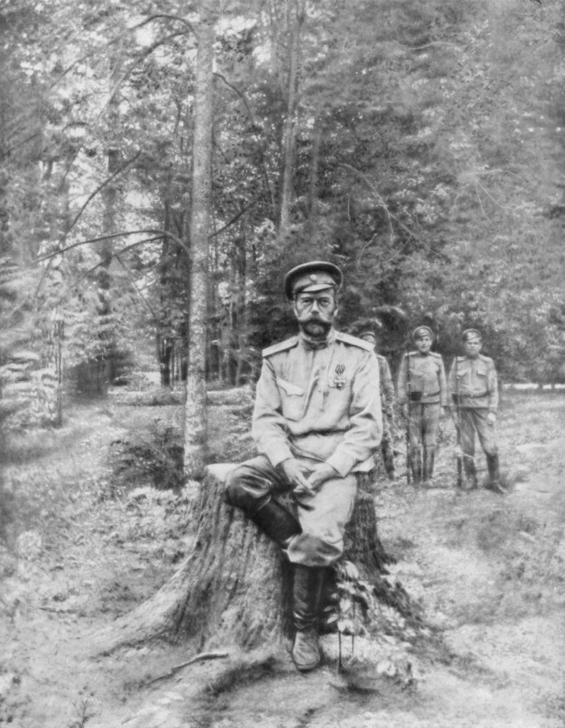 Detail of Tsar Nicholas II in exile, Tobolsk, Siberia by Anonymous