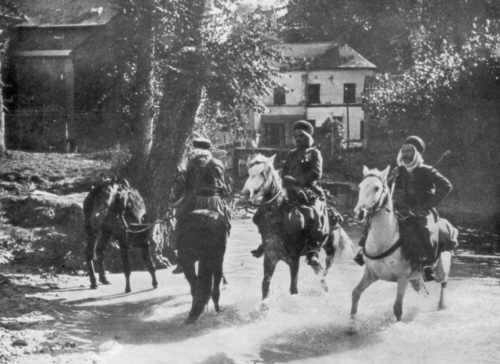 Detail of Sudanese cavalry, France by Anonymous