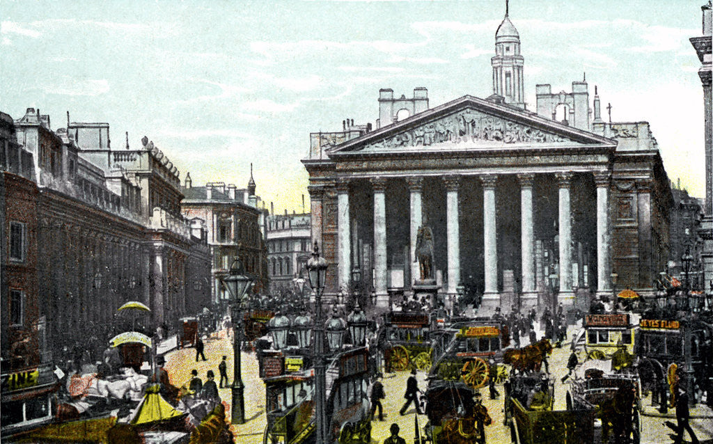 Detail of The Royal Exchange, London by Anonymous