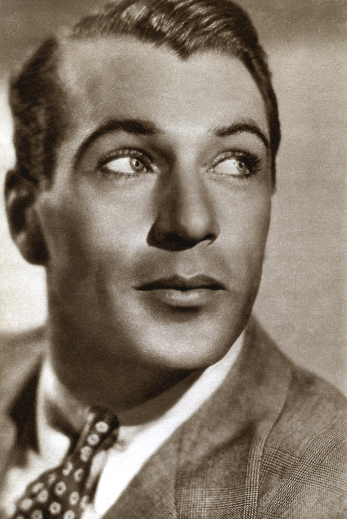 Detail of Gary Cooper, American film actor by Anonymous