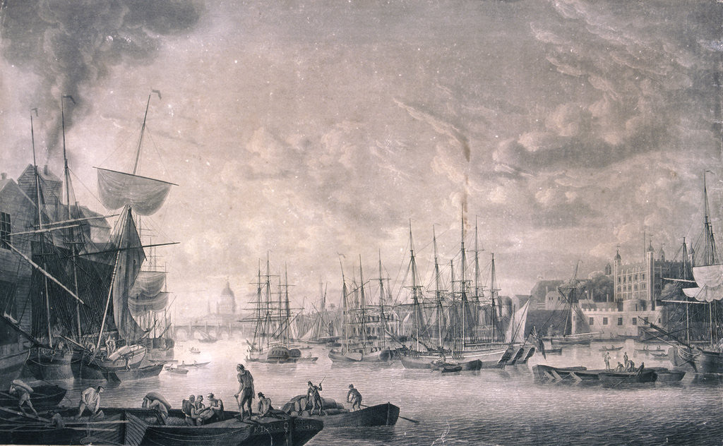 Detail of View of London from the East by Anonymous