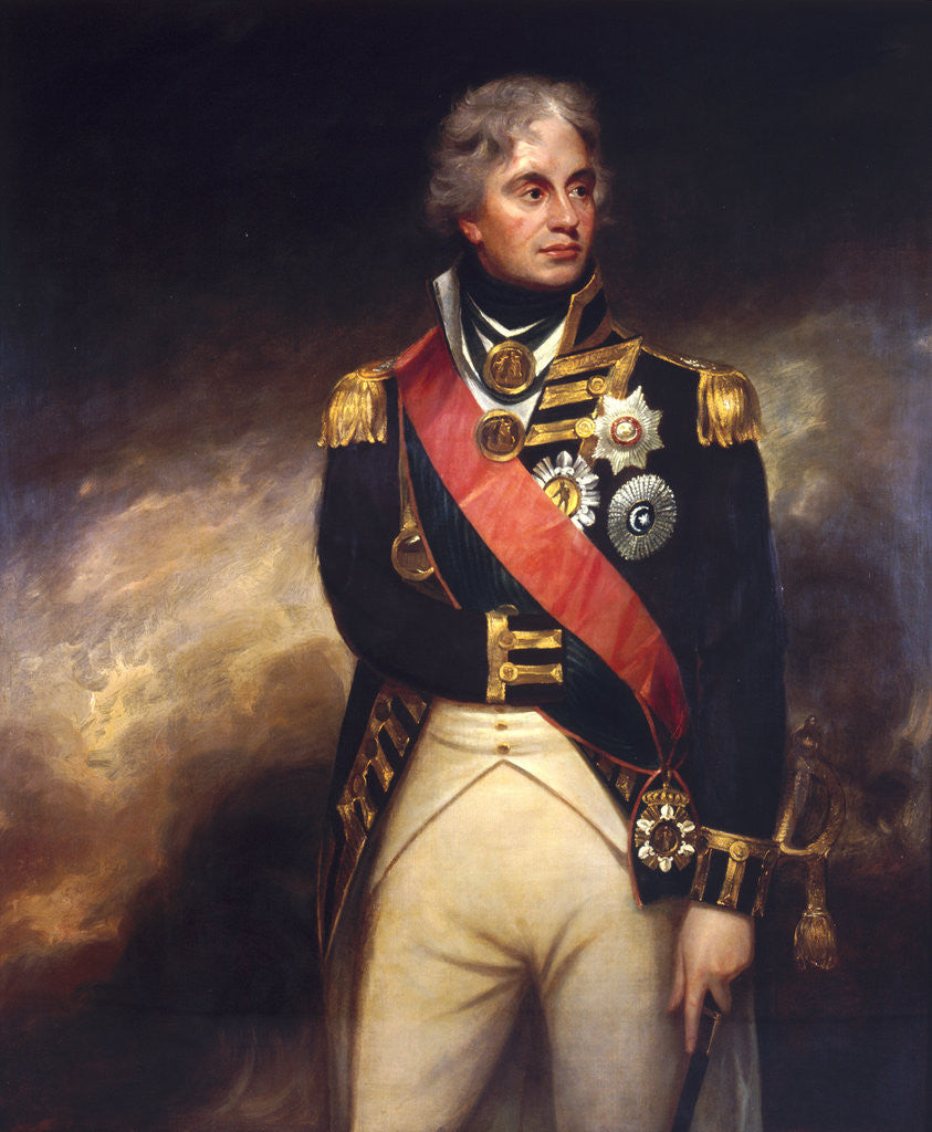 Detail of Viscount Horatio Nelson by Sir William Beechey