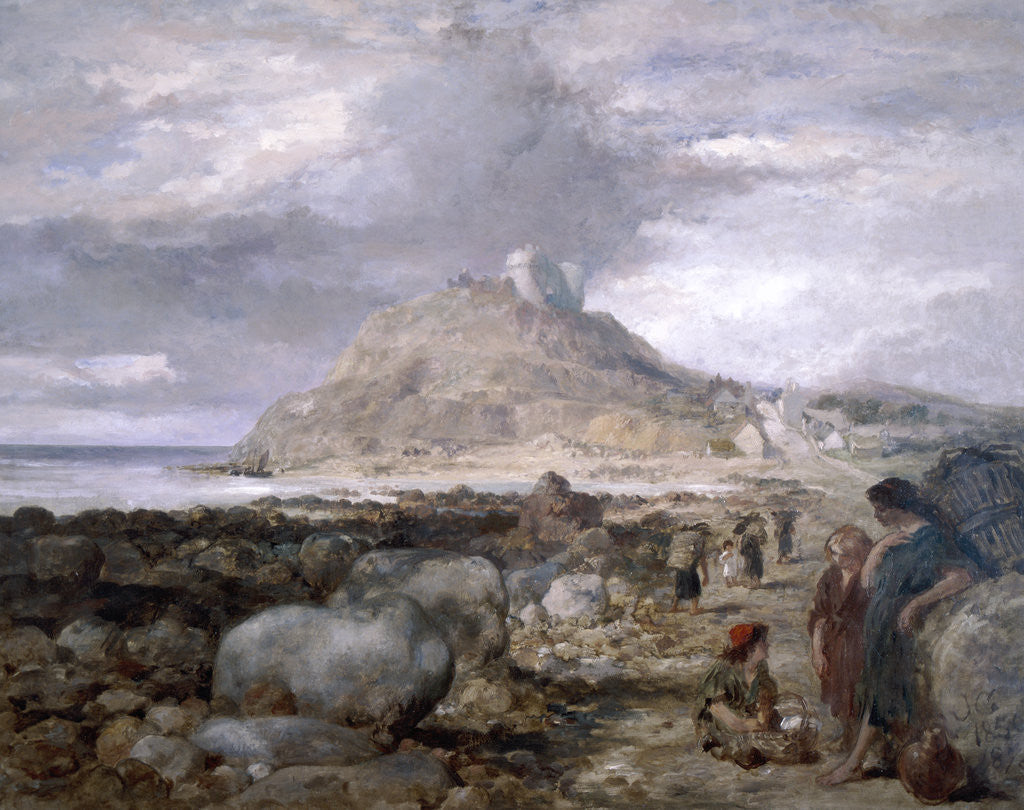 Detail of Criccieth Castle, Wales by Sir John Gilbert