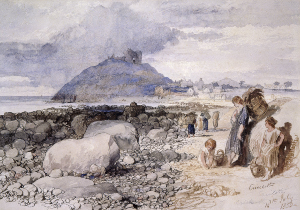 Detail of Criccieth, Wales by Sir John Gilbert