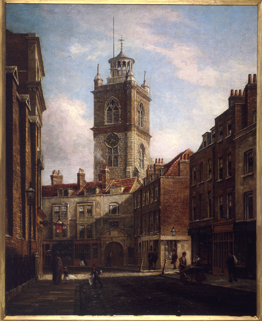 Detail of Fore Street and St Giles without Cripplegate by Walter Riddle