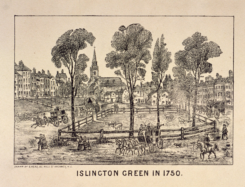 Detail of Islington Green, London by Anonymous