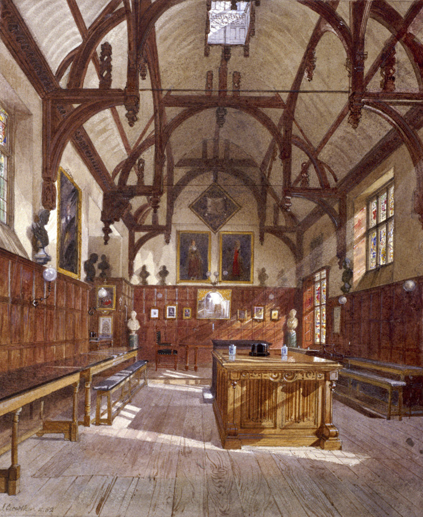 Detail of Staple Inn hall, London by John Crowther