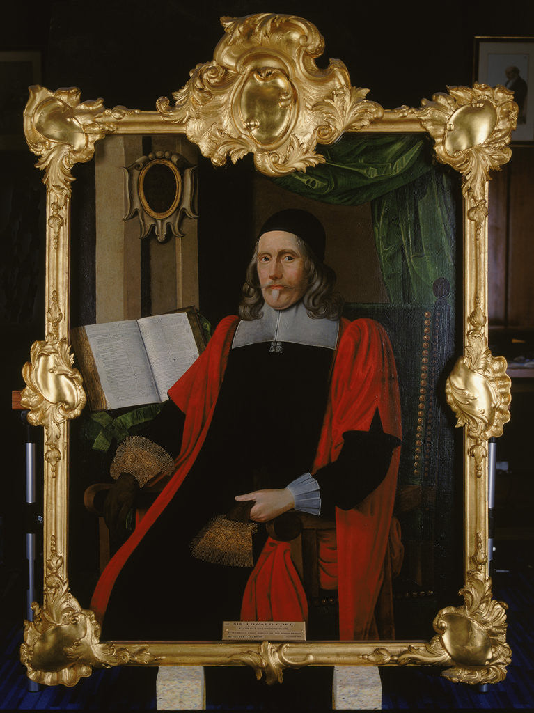 Detail of Sir Edward Coke, Recorder of London by Gilbert Jackson