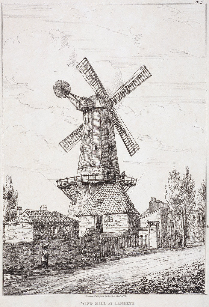 Detail of Windmill, Lambeth, London by Anonymous