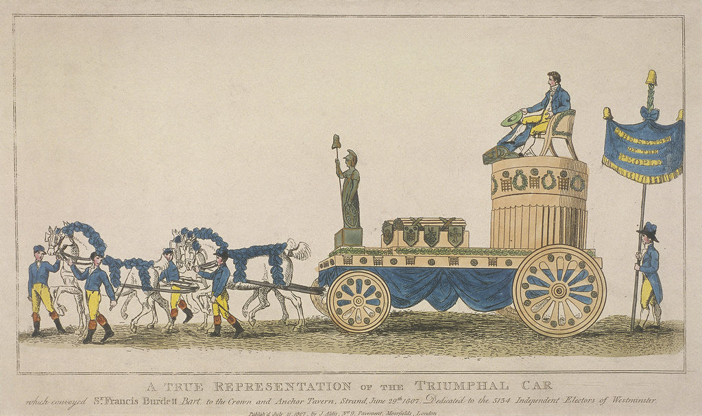 Detail of Triumphal car, pulled by four horses, June 29th by Anonymous