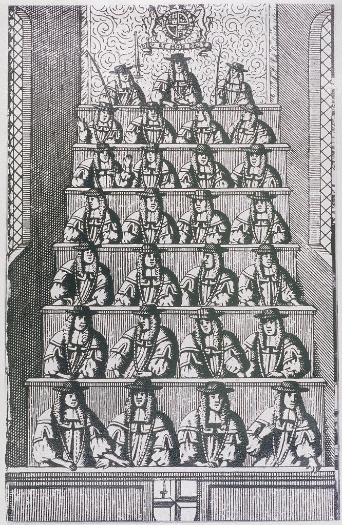 Detail of View of the Lord Mayor and court of Aldermen, depicted in 1681 by Anonymous