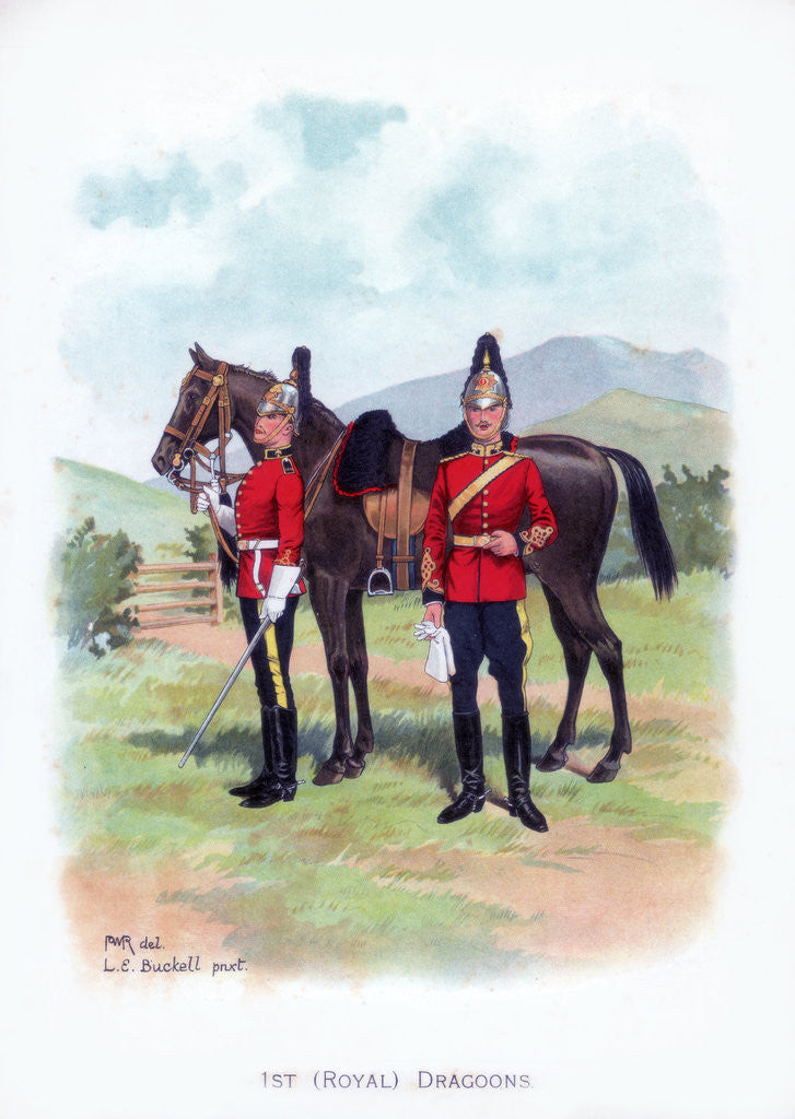 Detail of 1st Royal Dragoons by LE Buckell