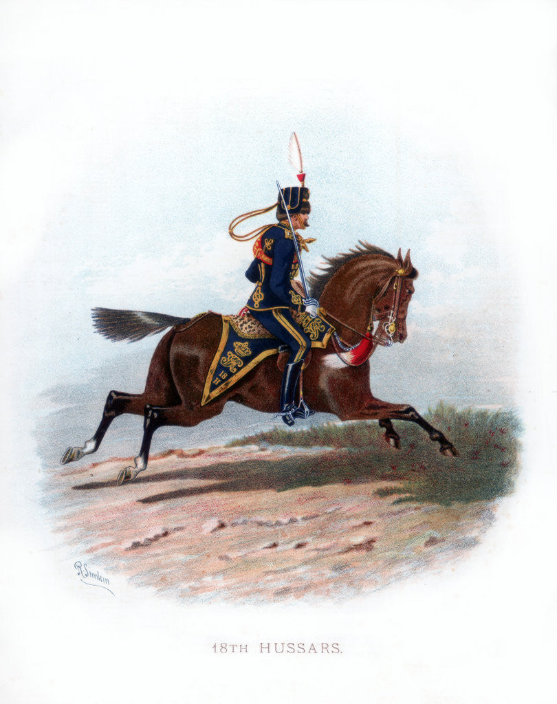 Detail of 18th Hussars by R Simkin