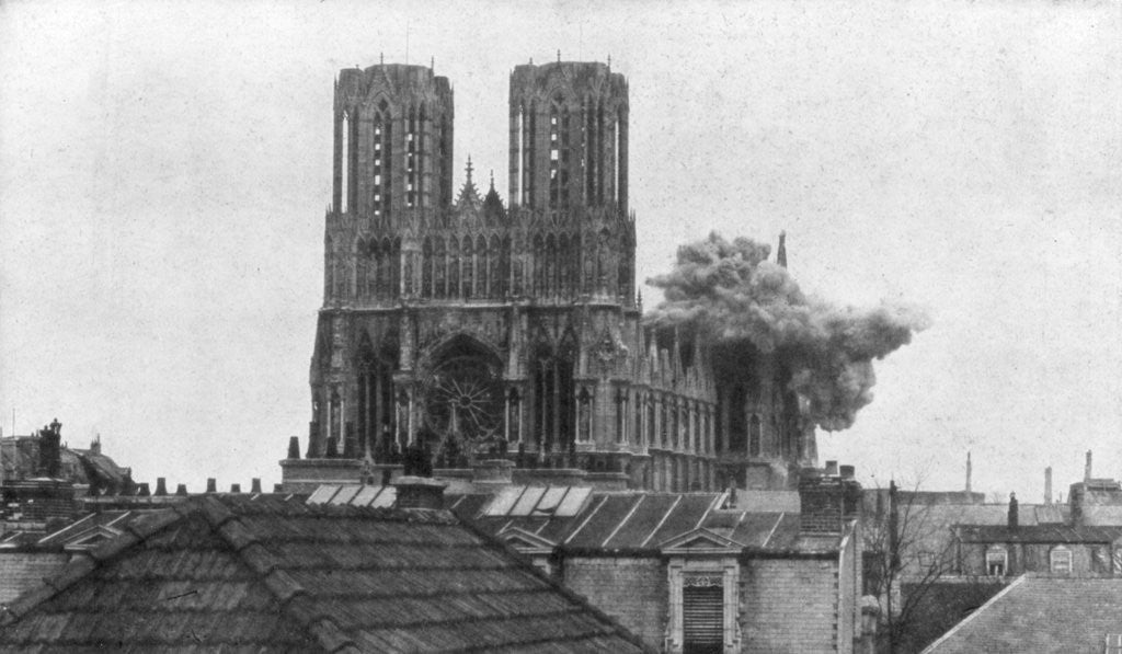 Detail of Cathedral of Reims, First World War by Anonymous