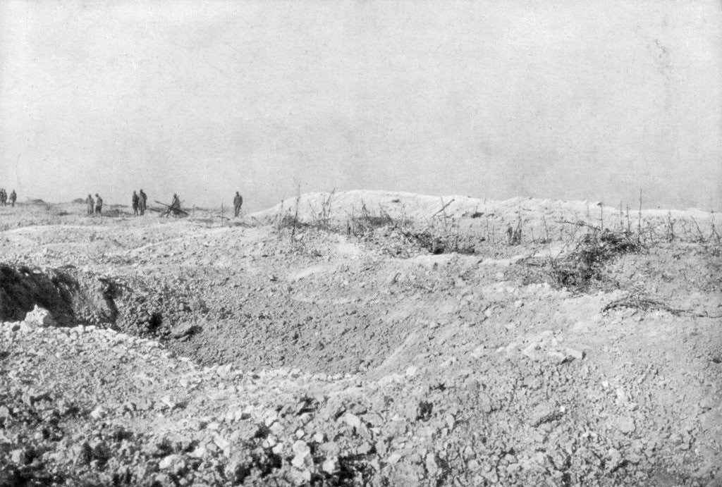 Detail of The landscape of Mort-Homme, Verdun, France, First World War by Anonymous