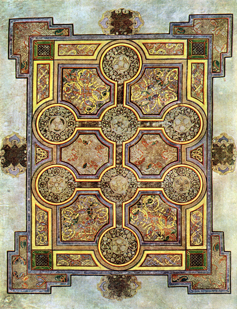 Detail of The Eight Circled Cross, 800 AD by Anonymous