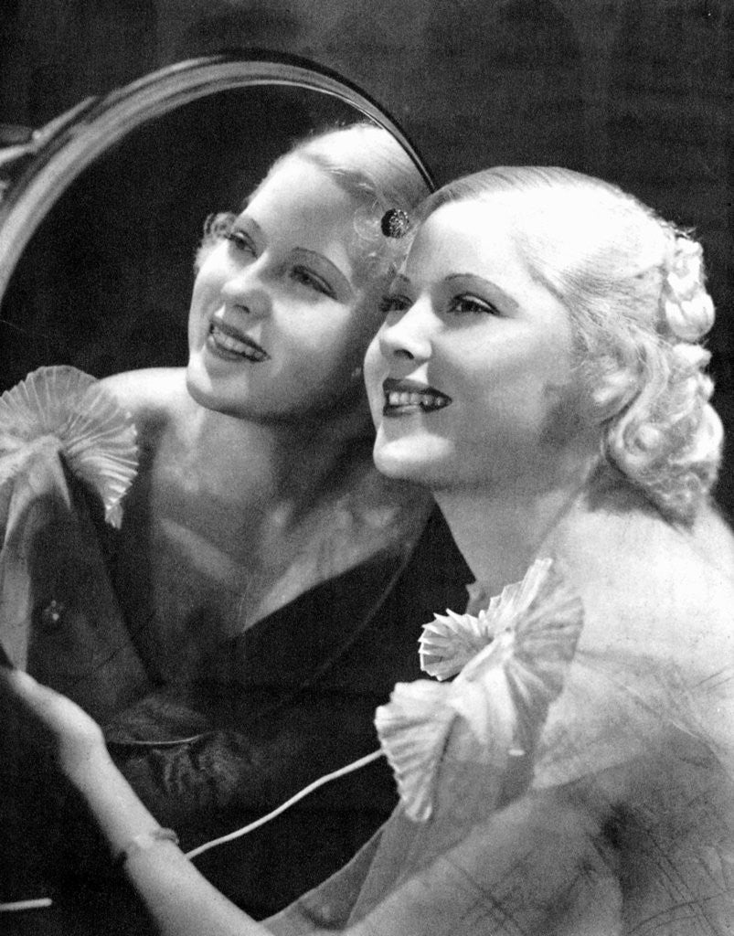 Detail of Mary Carlisle, American actress and singer by Anonymous