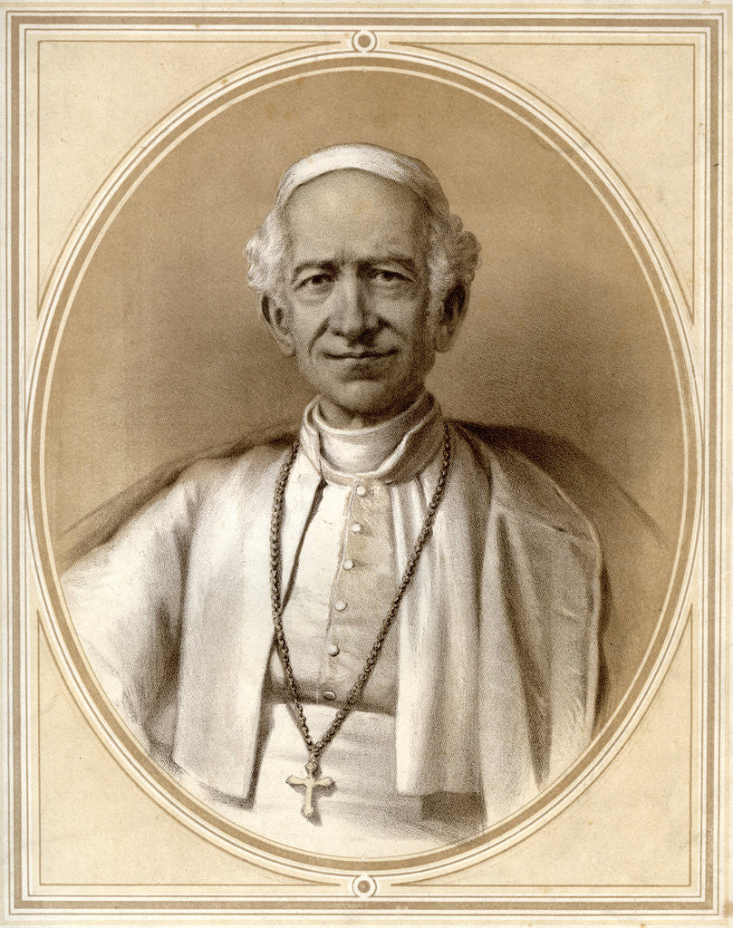 Detail of Pope Leo XIII by Anonymous