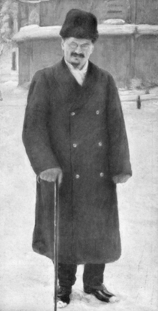 Detail of Leon Trotsky at Brest-Litovsk, 7th January 1918 by Anonymous