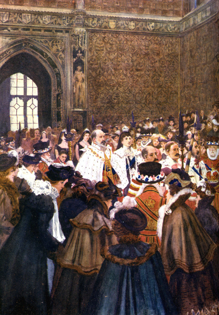 Detail of The opening of Parliament by King Edward VII by Anonymous